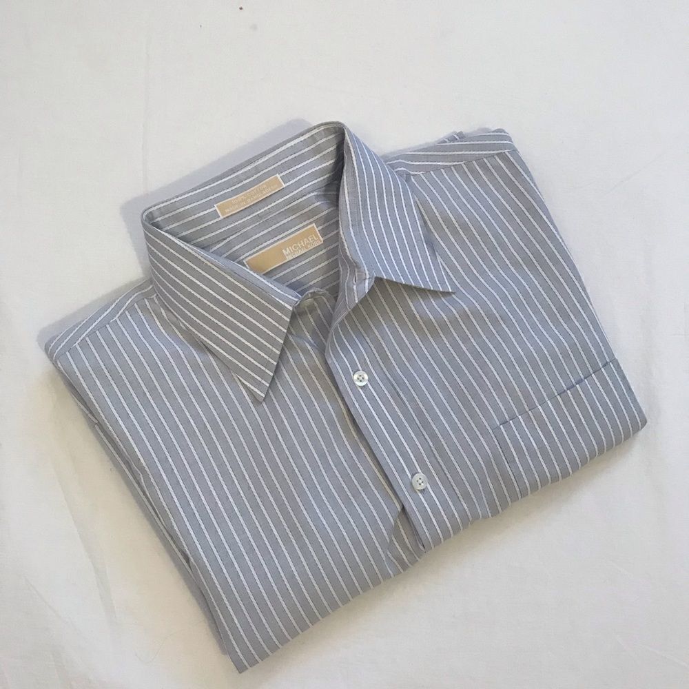 Michael Kors Men’s Pin Stripe Dress Shirt (AS IS)